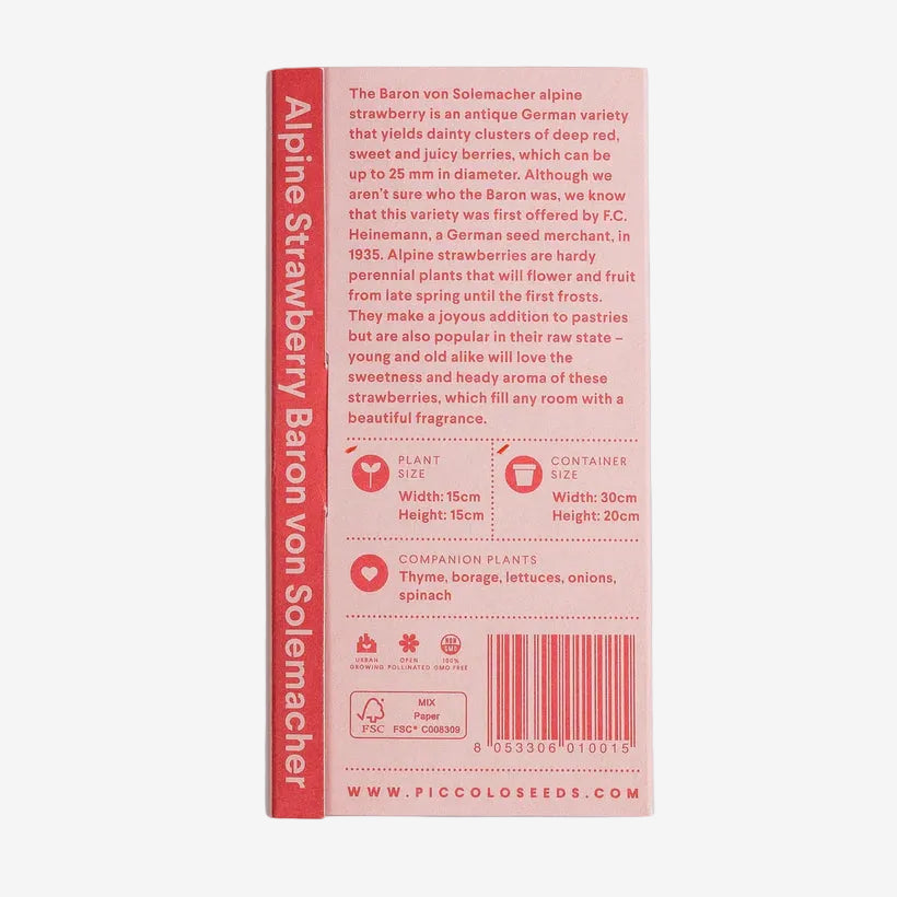 Alpine Strawberry Baron Von Solemacher