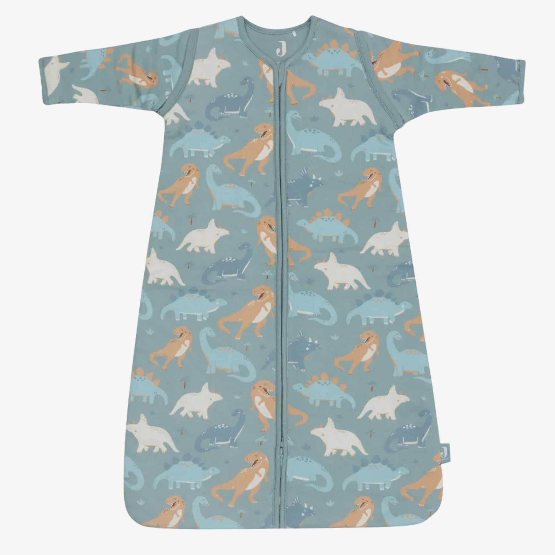 Children's sleep bag with animal pattern on a white background