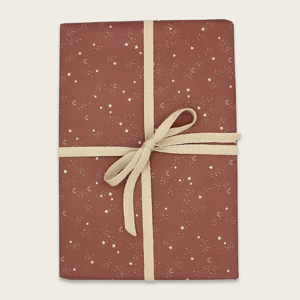 Geschenkpapier, weiße Punkte