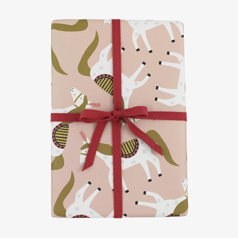 Geschenkpapier, weiße Punkte