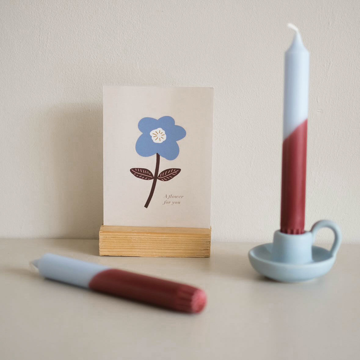 Blue Flower Card