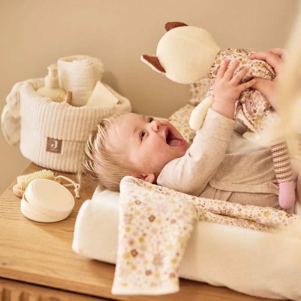 Changing Table Basket Cloudy Rib, Oatmeal