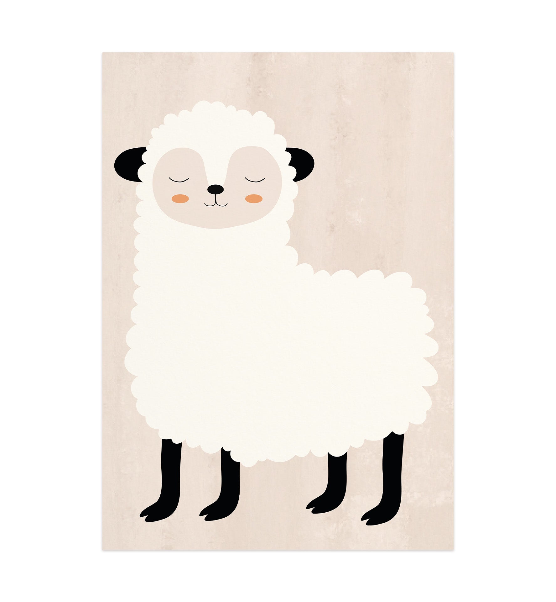 Wooly Sheep Pal, Animal Nursery Poster