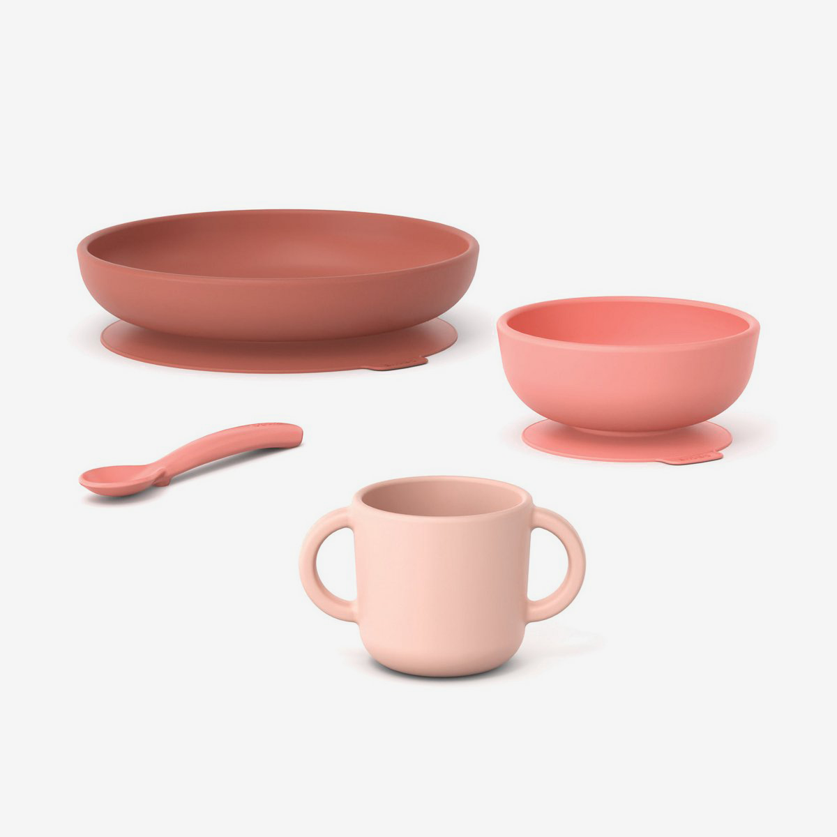 Silicone Baby Meal Set, Coral