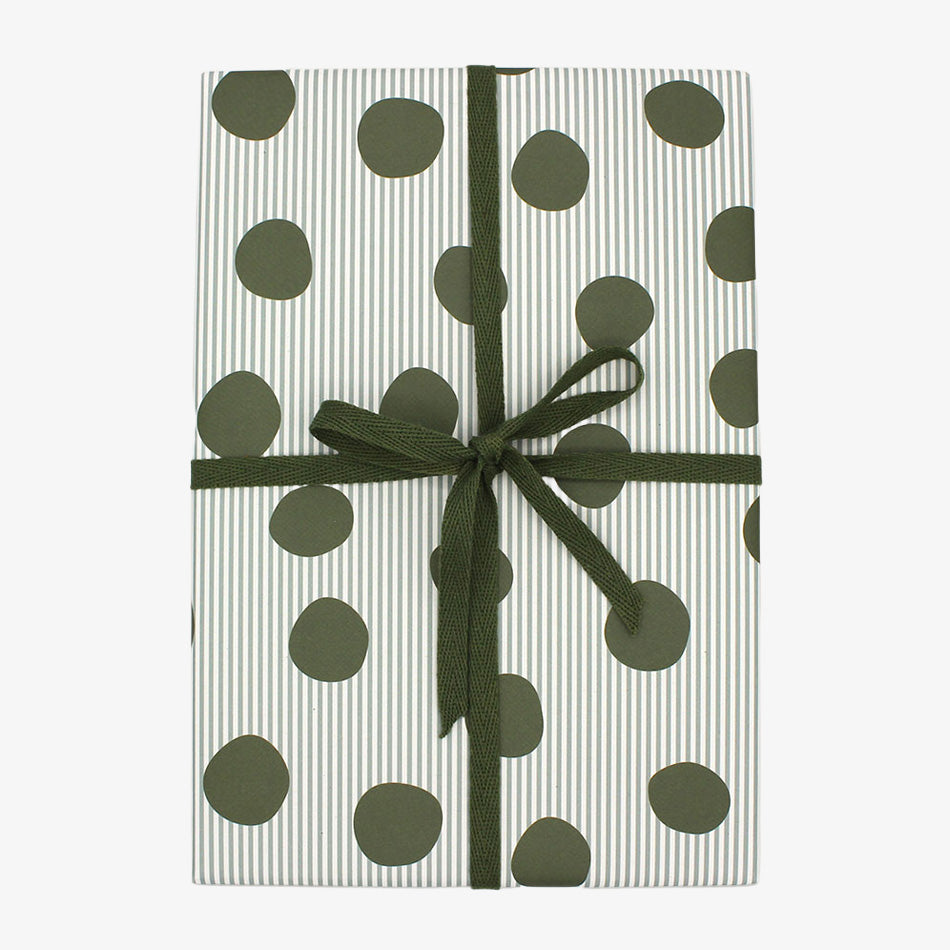 Geschenkpapier, weiße Punkte