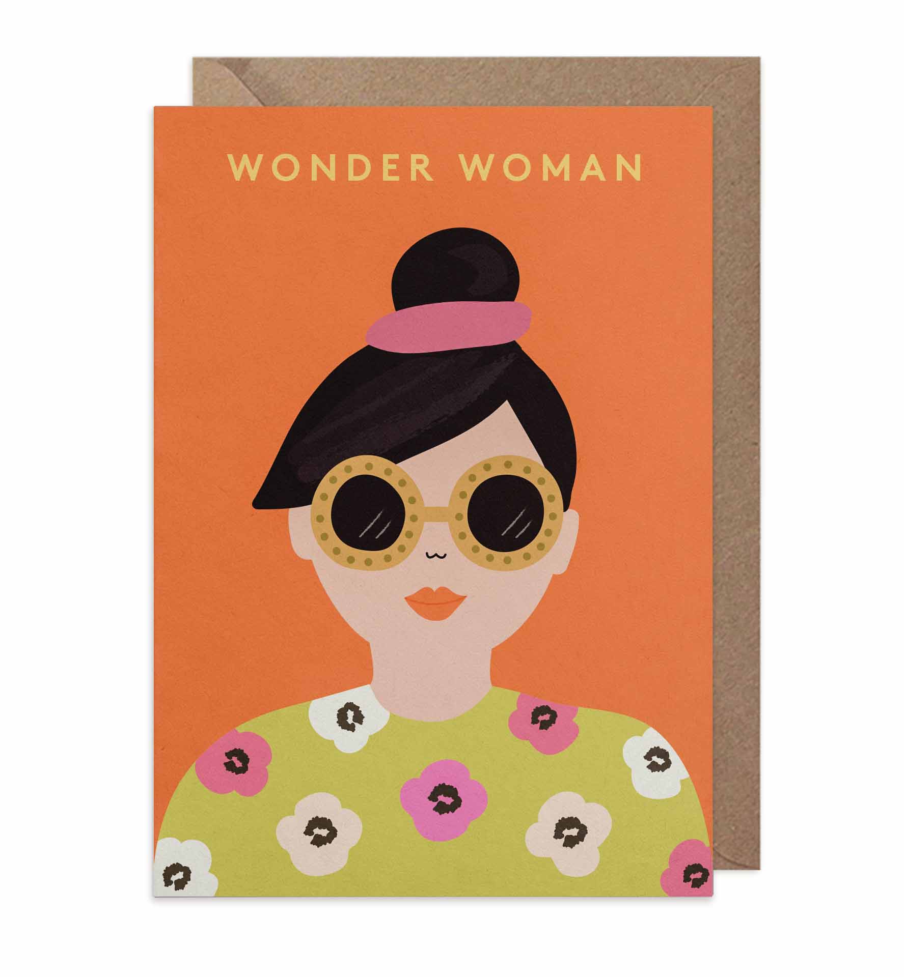 Wonder Woman, Eco-Friendly Greeting Card