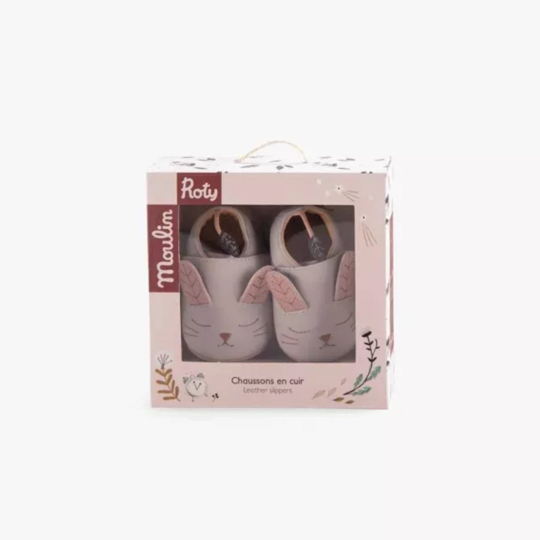 Soft Leather Rabbit Slippers – Après la Pluie