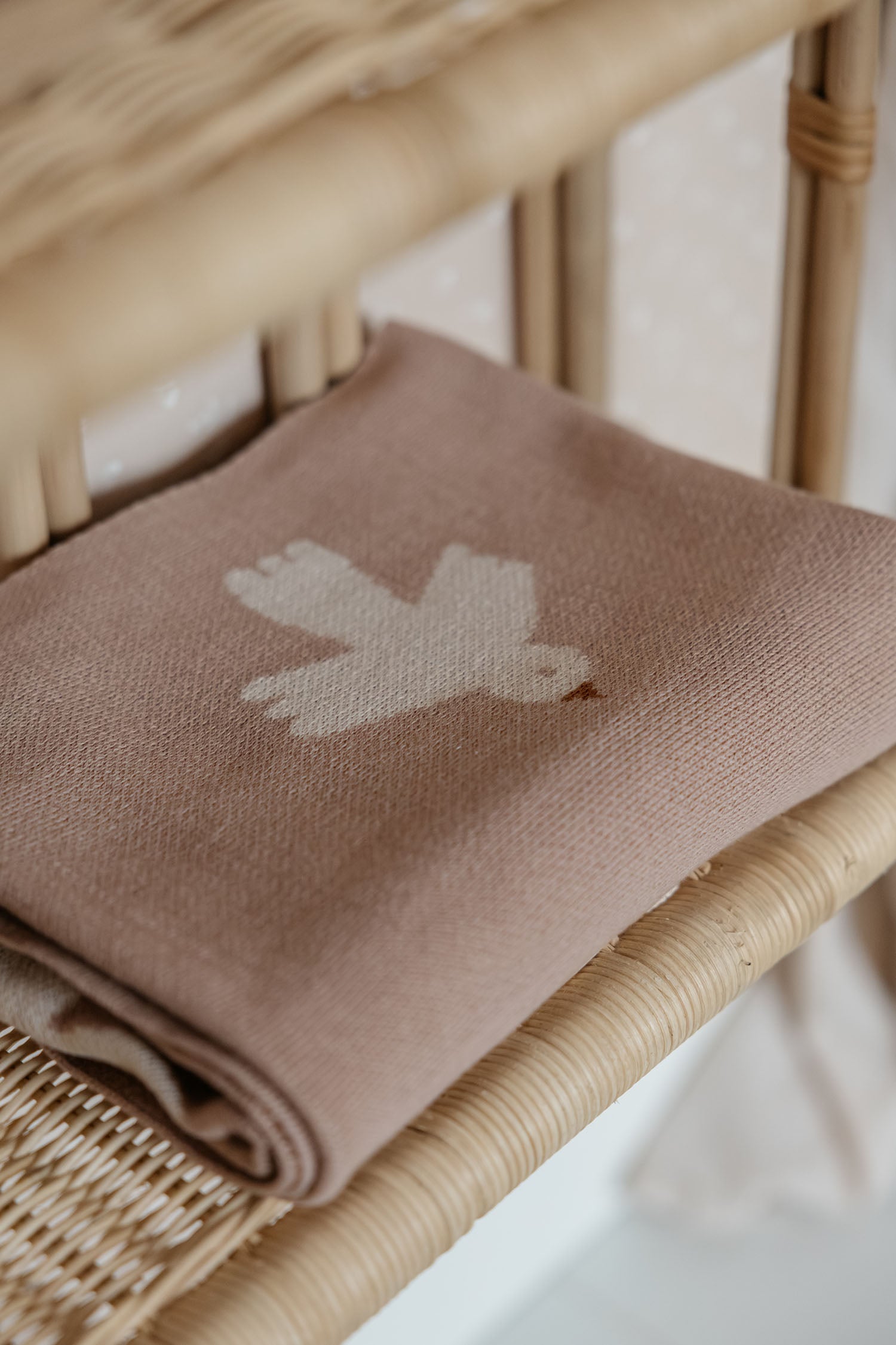 Mini Blanket Little Birdie, Blush