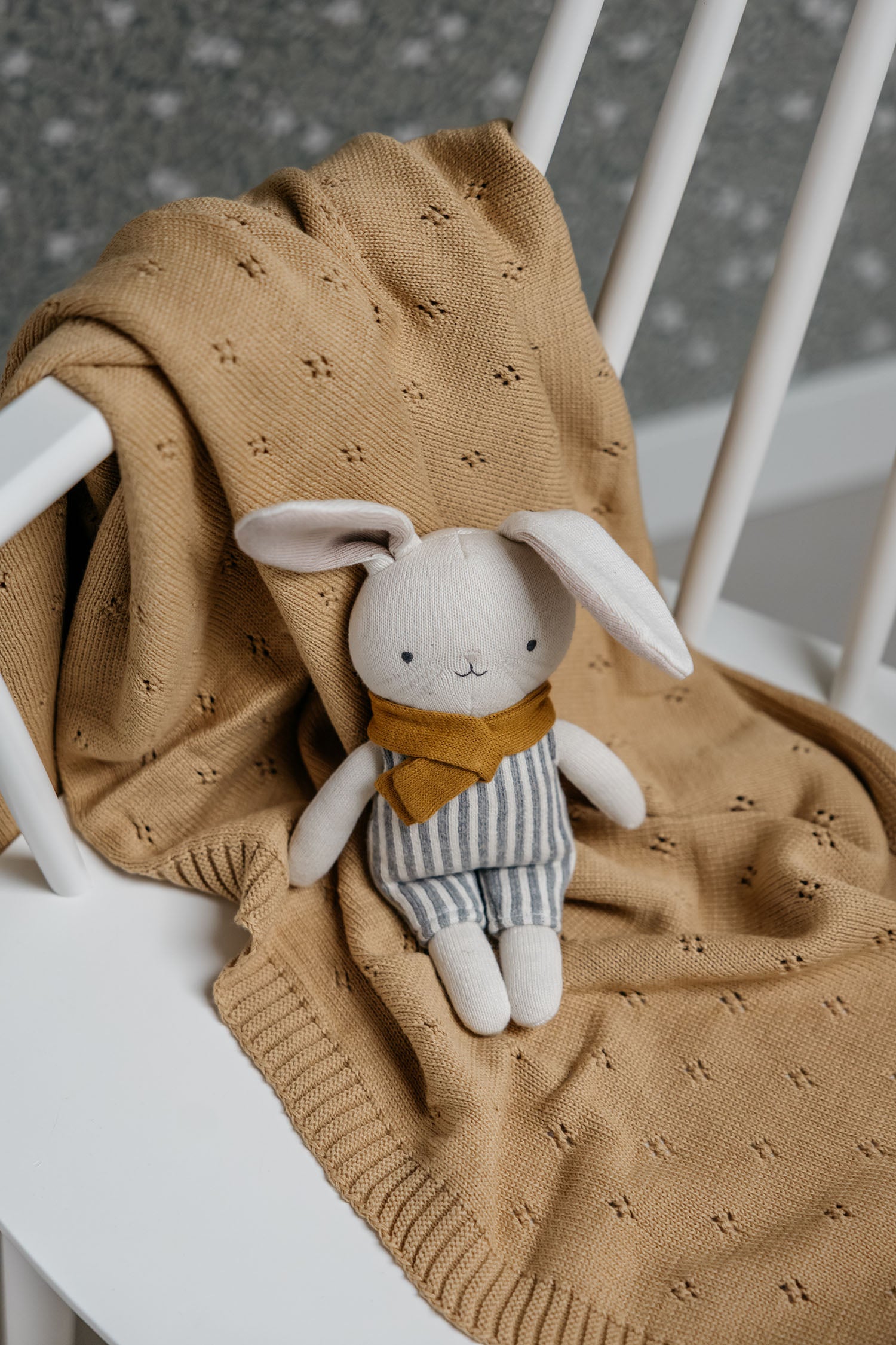 Rabbit Otja Knitted Toy & Matching Custom Poster Set