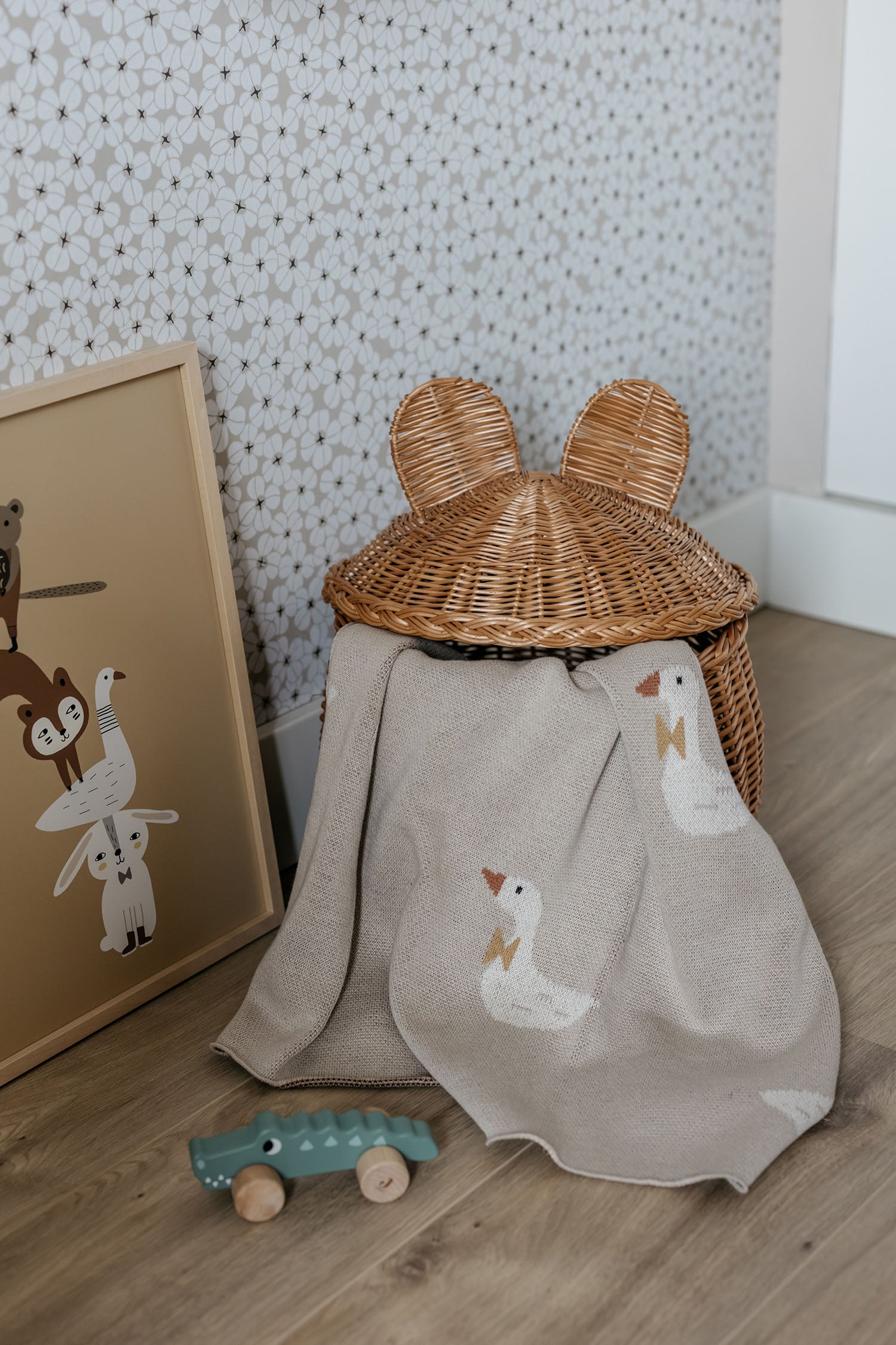 Wooden Crocodile on Wheels, Jungle Jambo