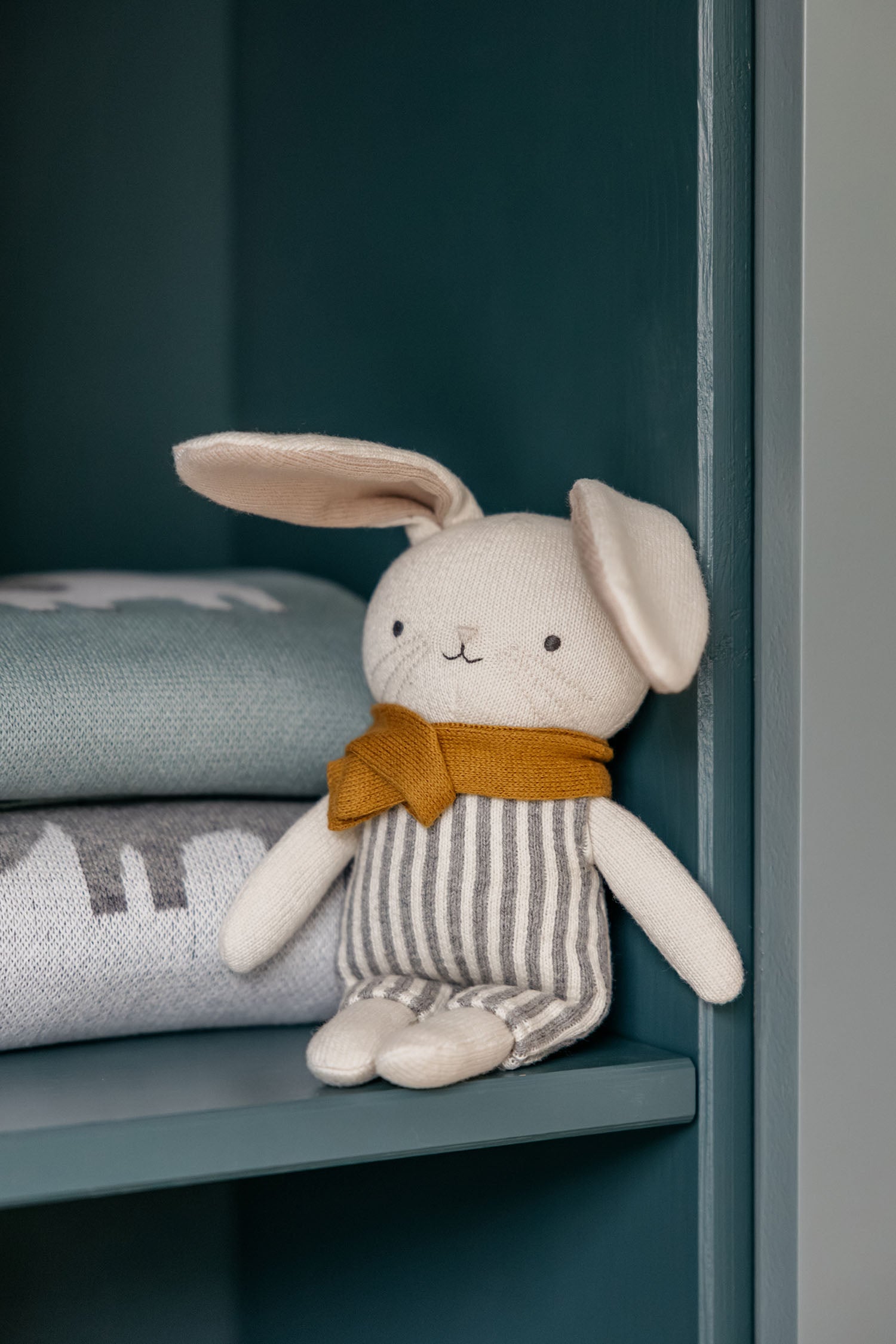 Rabbit Otja Knitted Toy & Matching Custom Poster Set