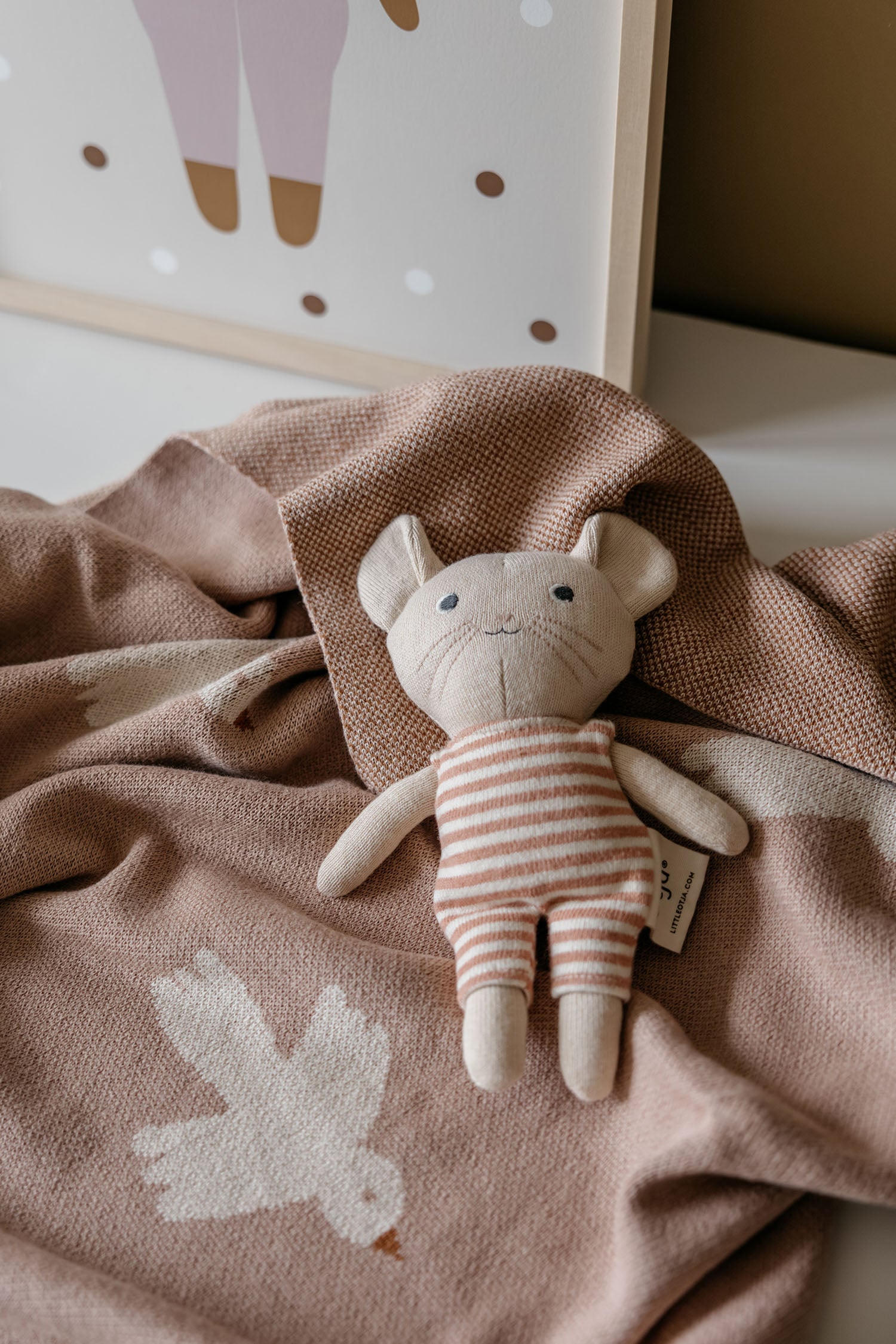 Knitted Toy, Mouse Bertina