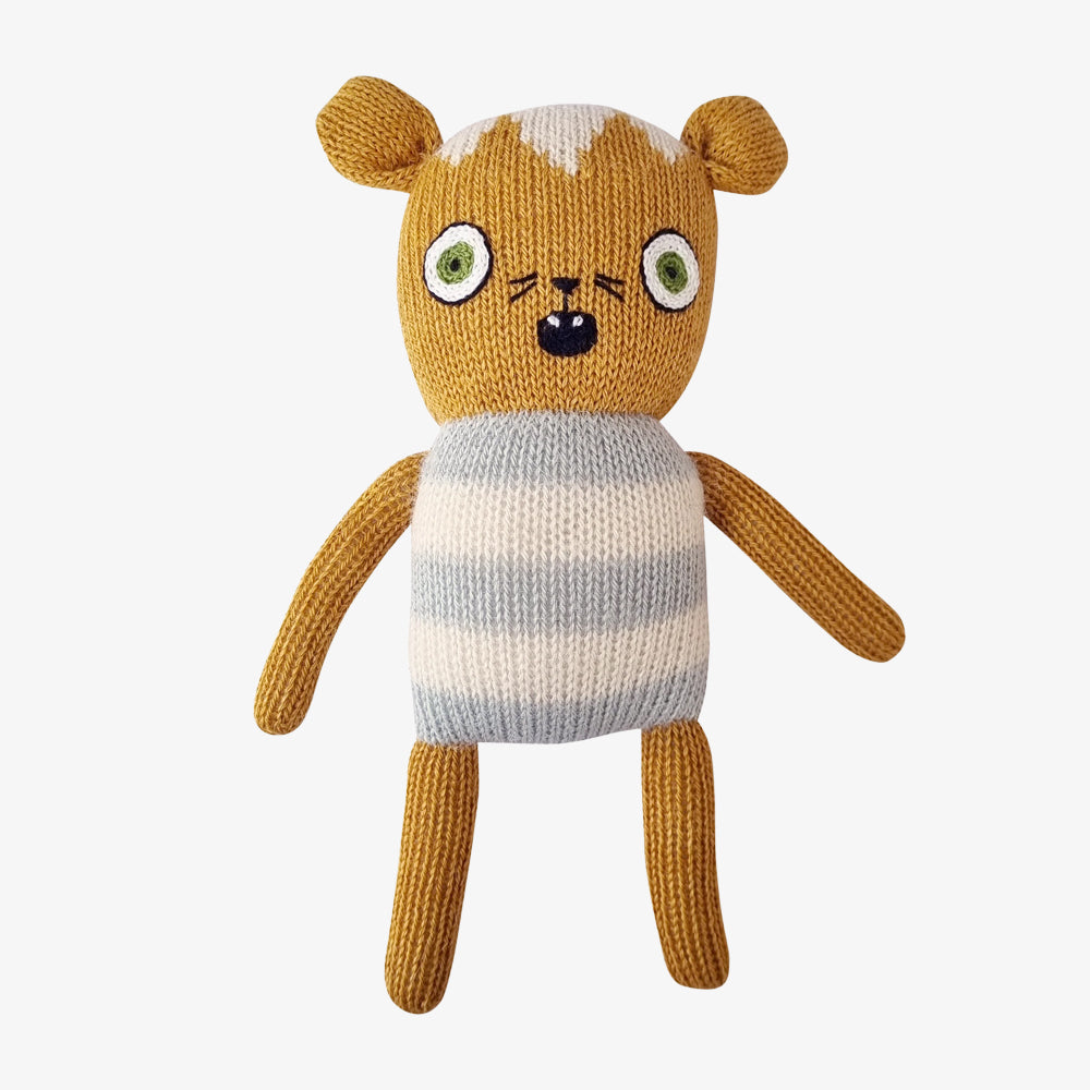 Tiger Triplet Mustard, Knitted Toy