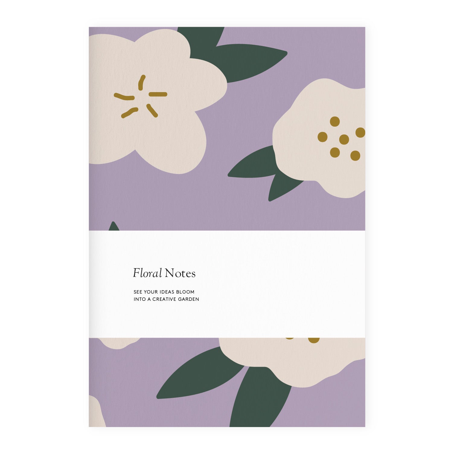 Floral Notebook, Plum
