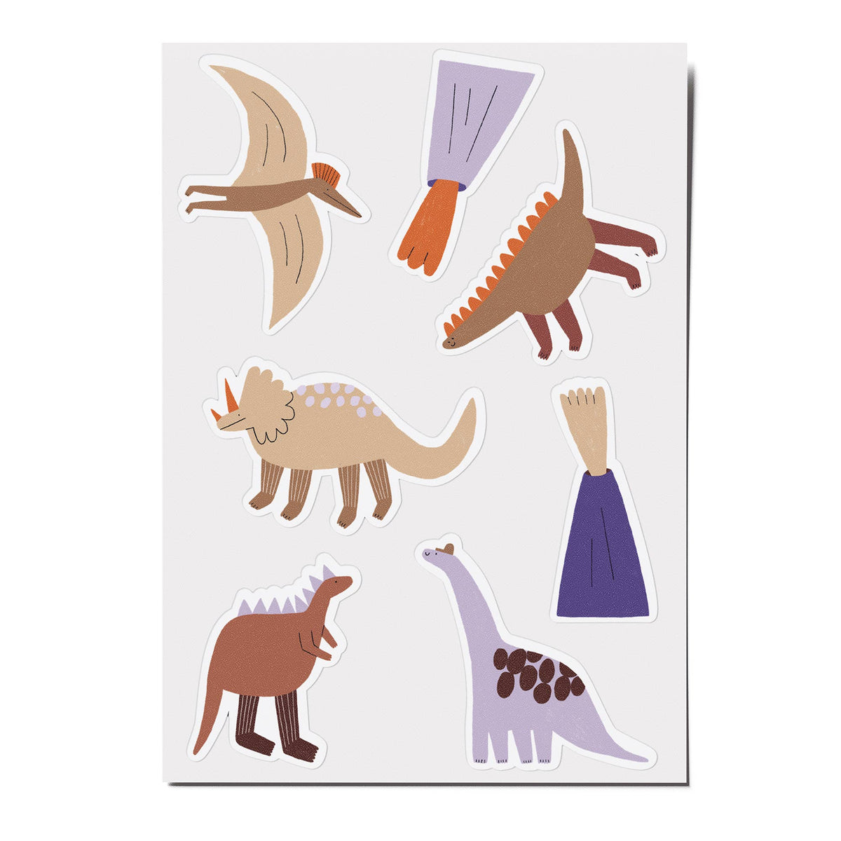 Sticker sheet Dinosaurs, 3 sheets