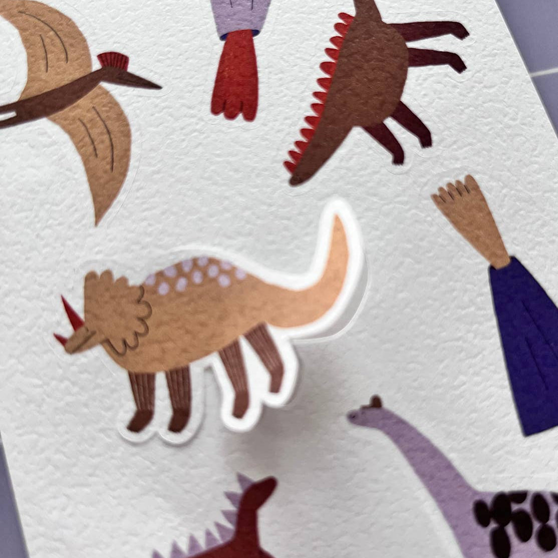 Sticker sheet Dinosaurs, 3 sheets