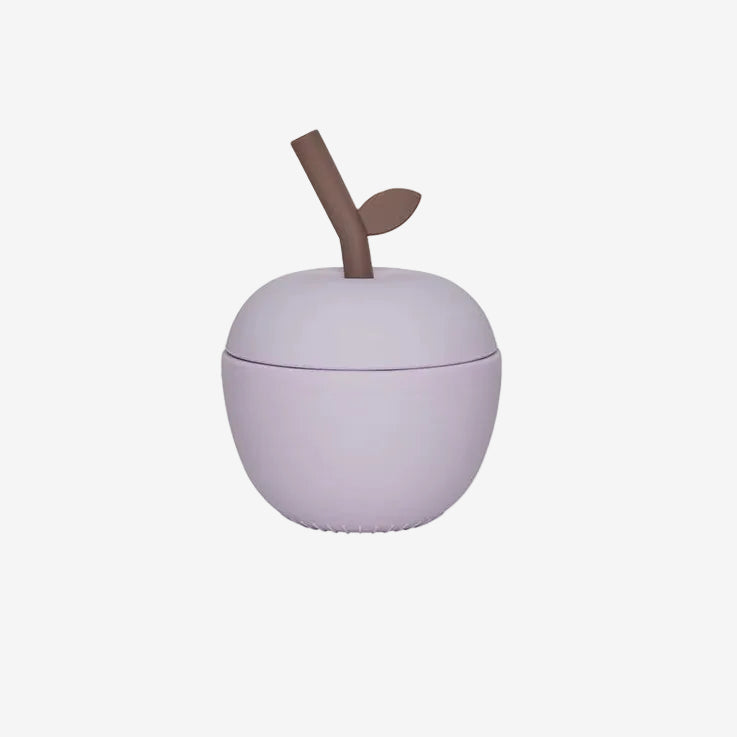 little otja silicone apple cup lavander
