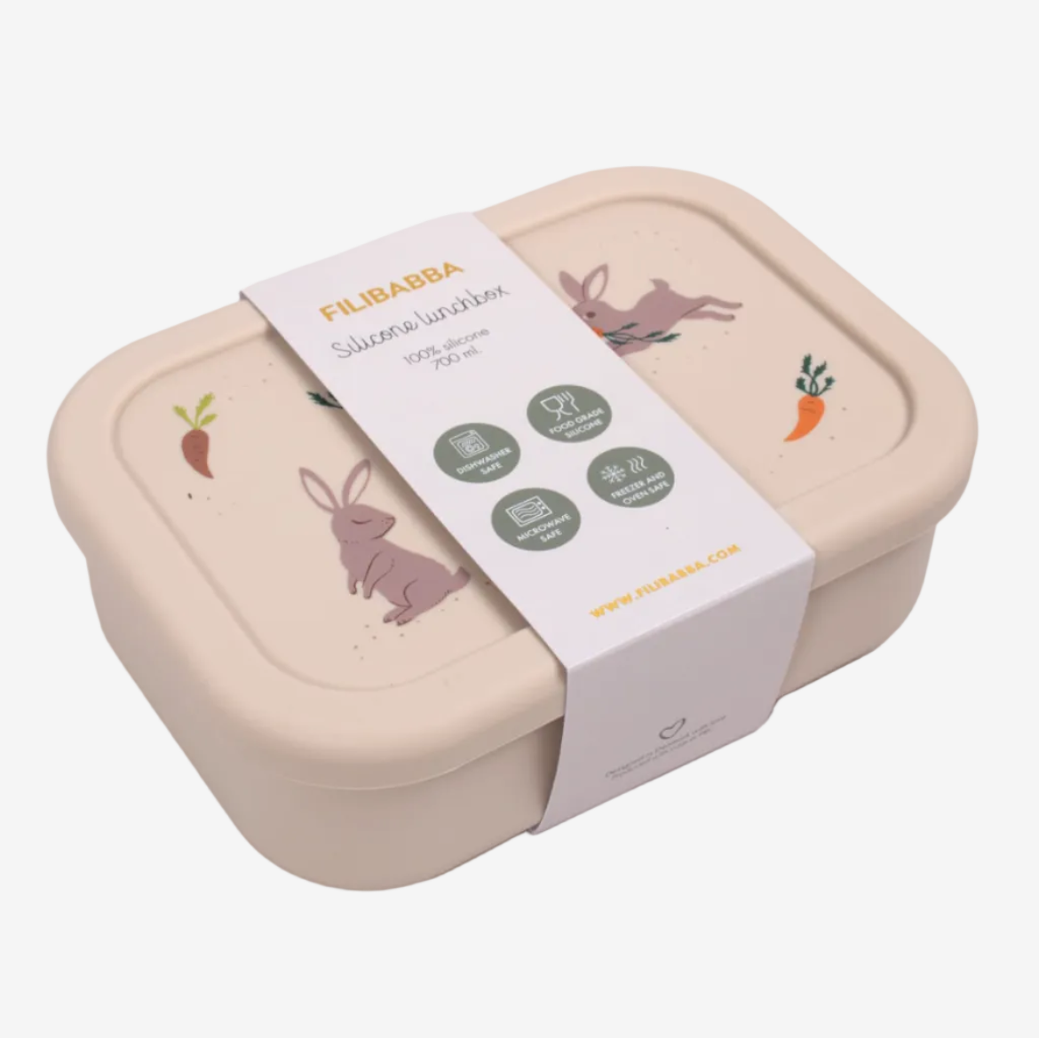 Silicone lunch box - Toasted Almond