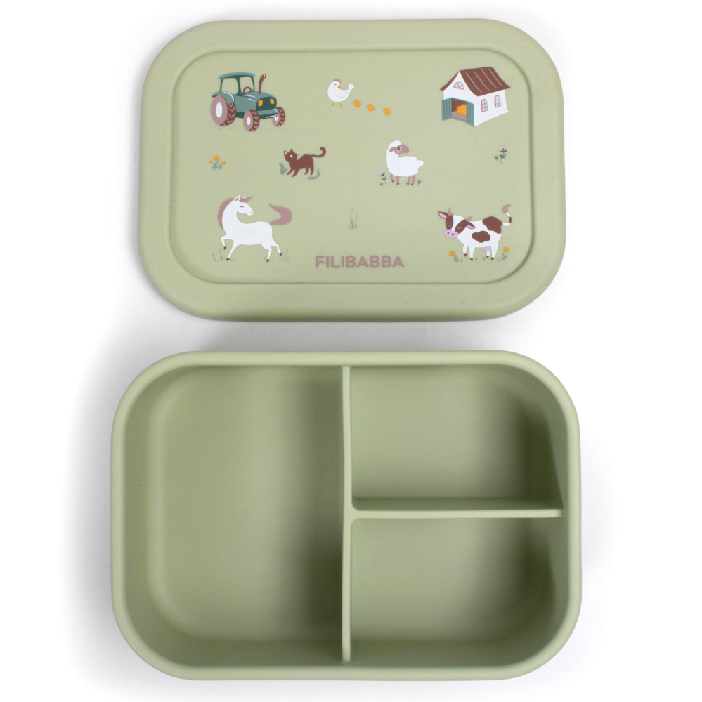 Silicone lunch box - Bog Green