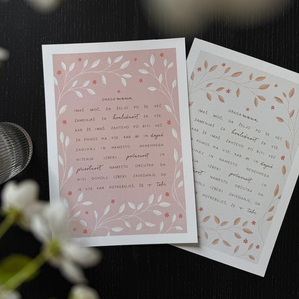 Print - Dear Mom, Pink