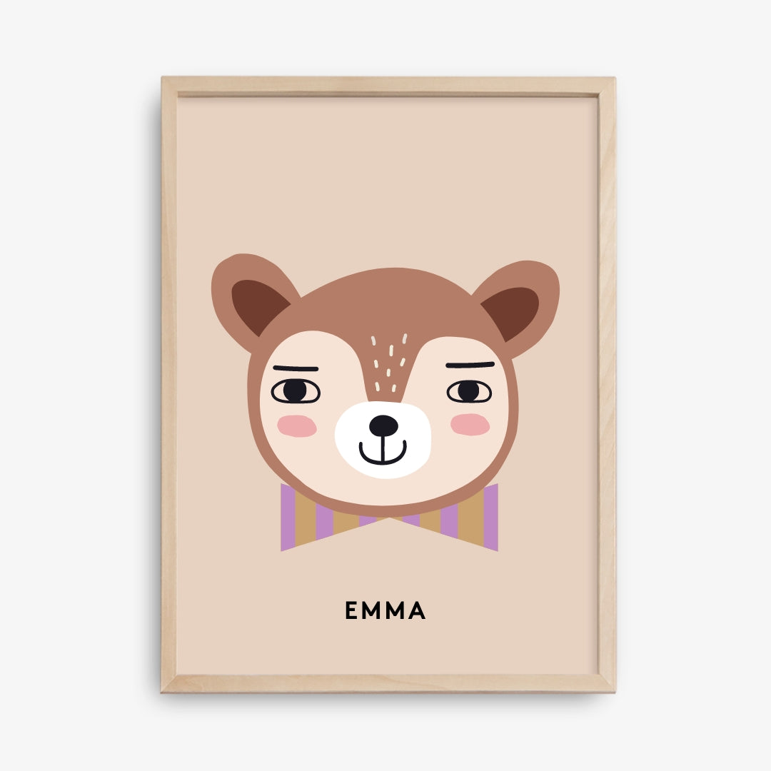 Custom Deer Poster, Tan