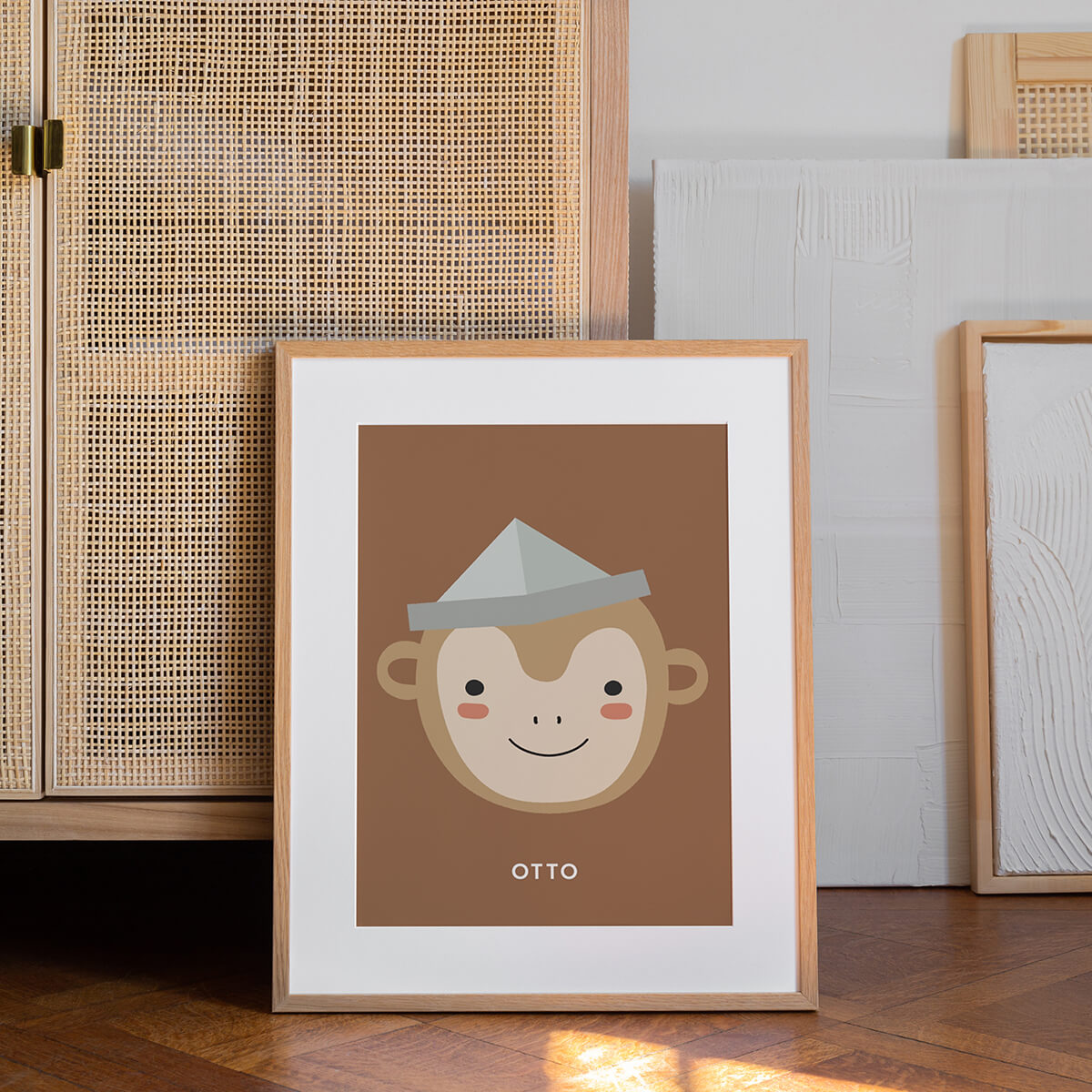 Custom Monkey poster, Brown