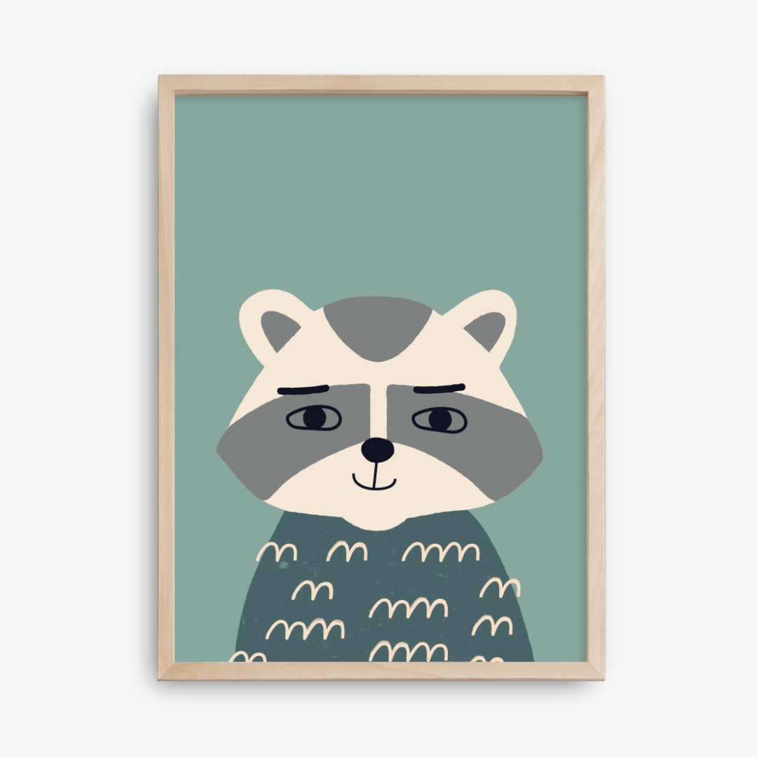 Raccoon Poster