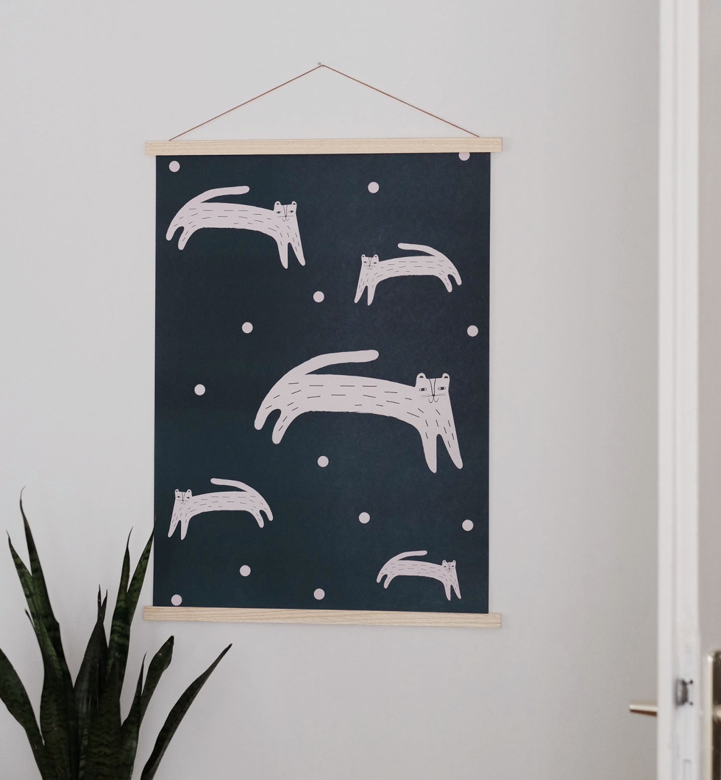 Cats and Threads Art Print (1643563745322)