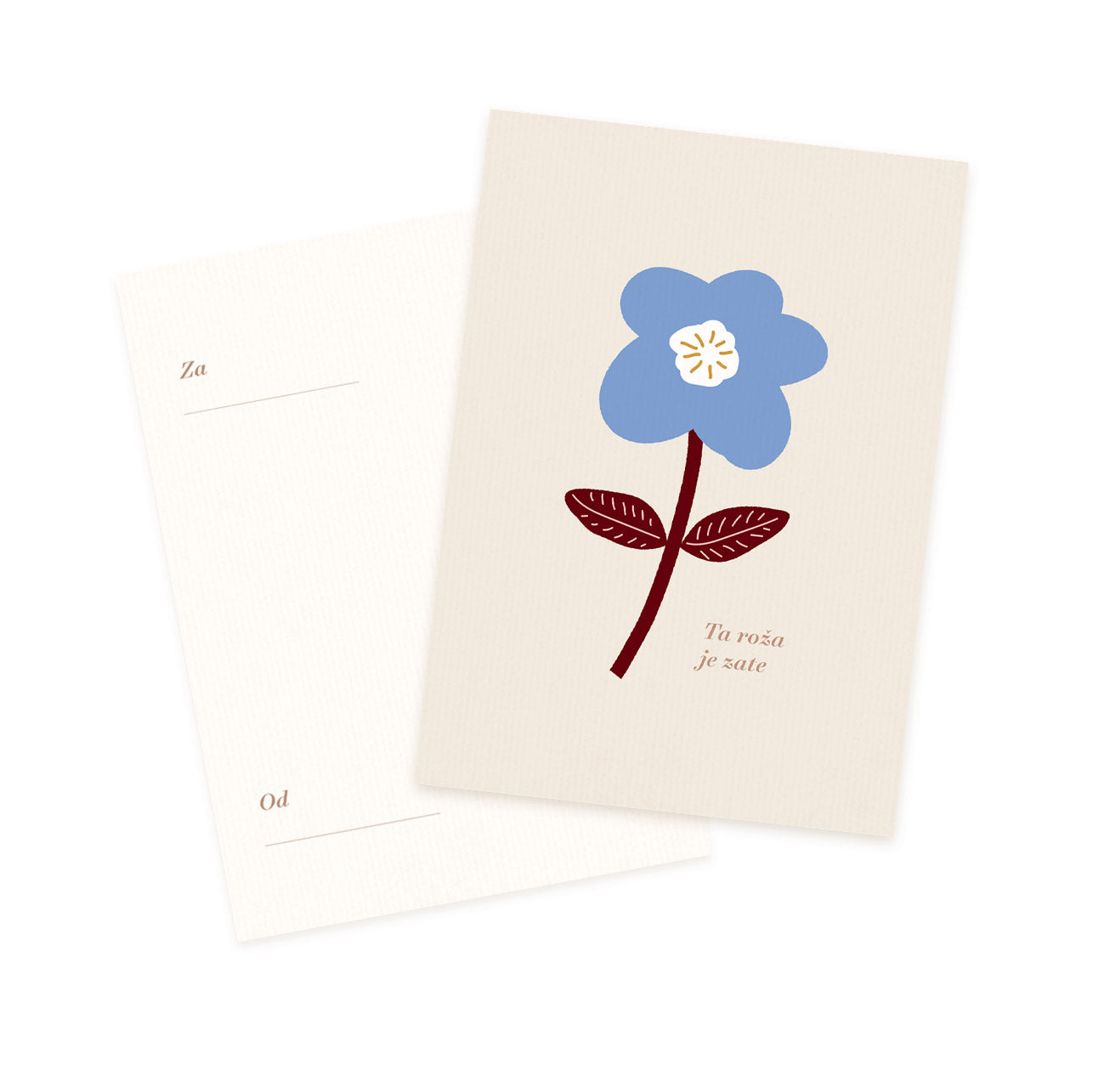 Blue Flower Card (6564100571307)