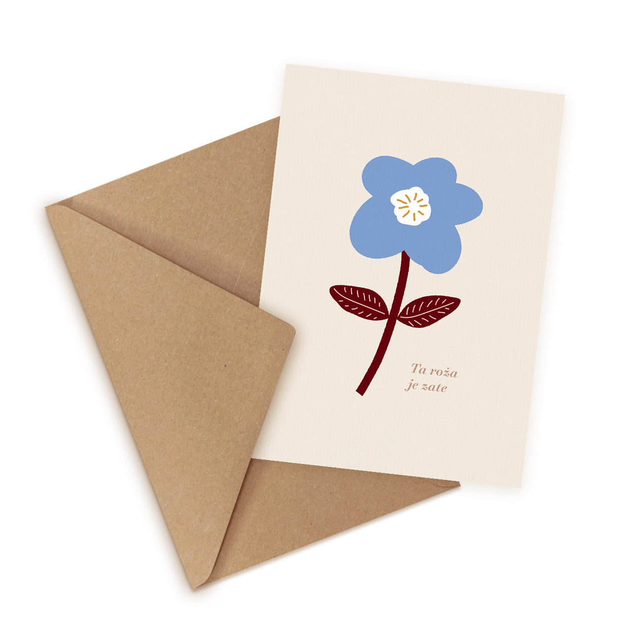 Blue Flower Card (6564100571307)