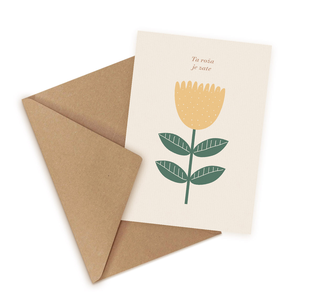 Yellow Flower Card (6564142743723)