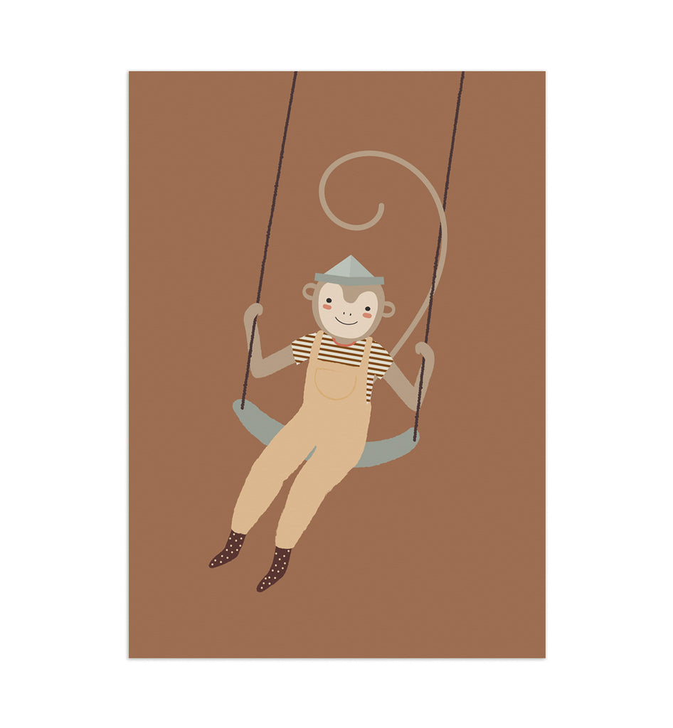 Monkey Swing Art Print (6941826121899)