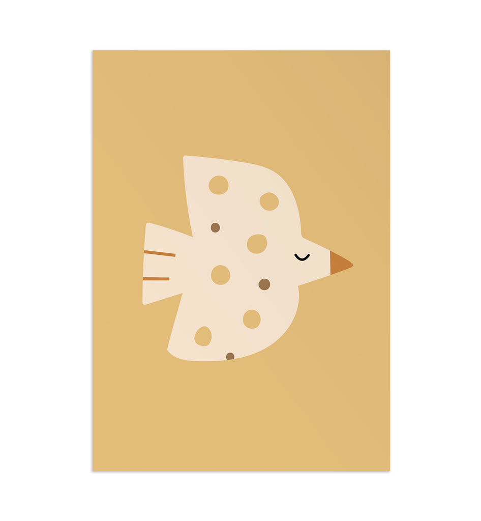 Dotted Bird Poster
