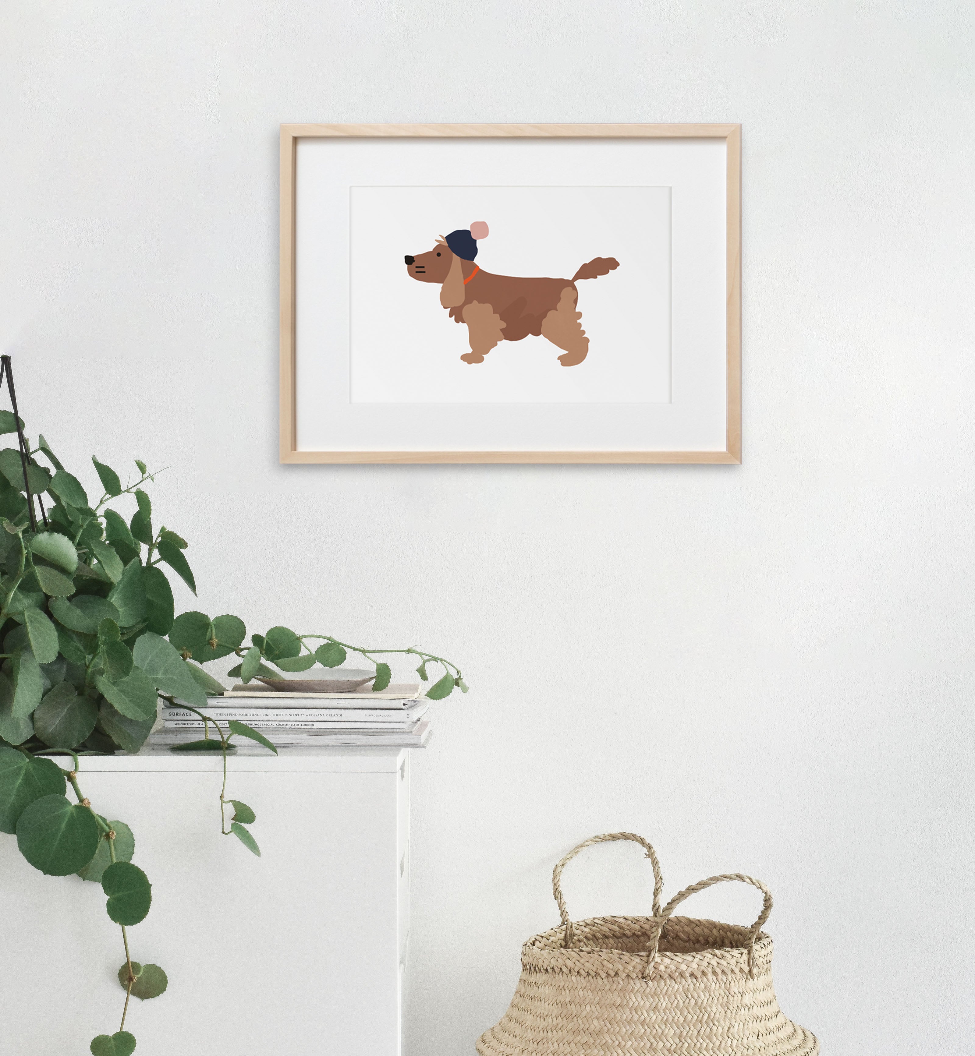 Henry the Spaniel Art Print (6182176555179)