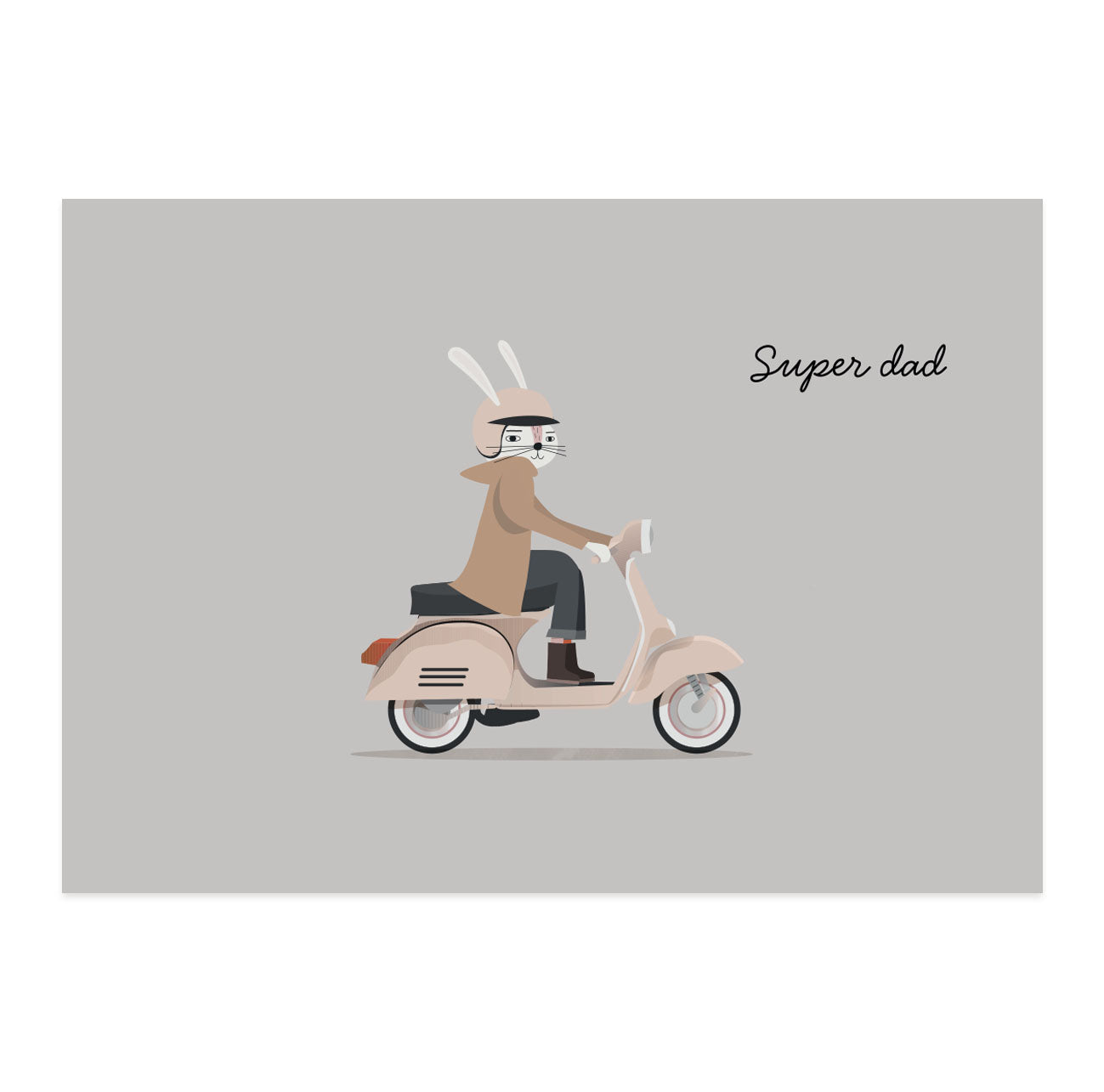 Super Dad on Scooter Card (7131769766059)