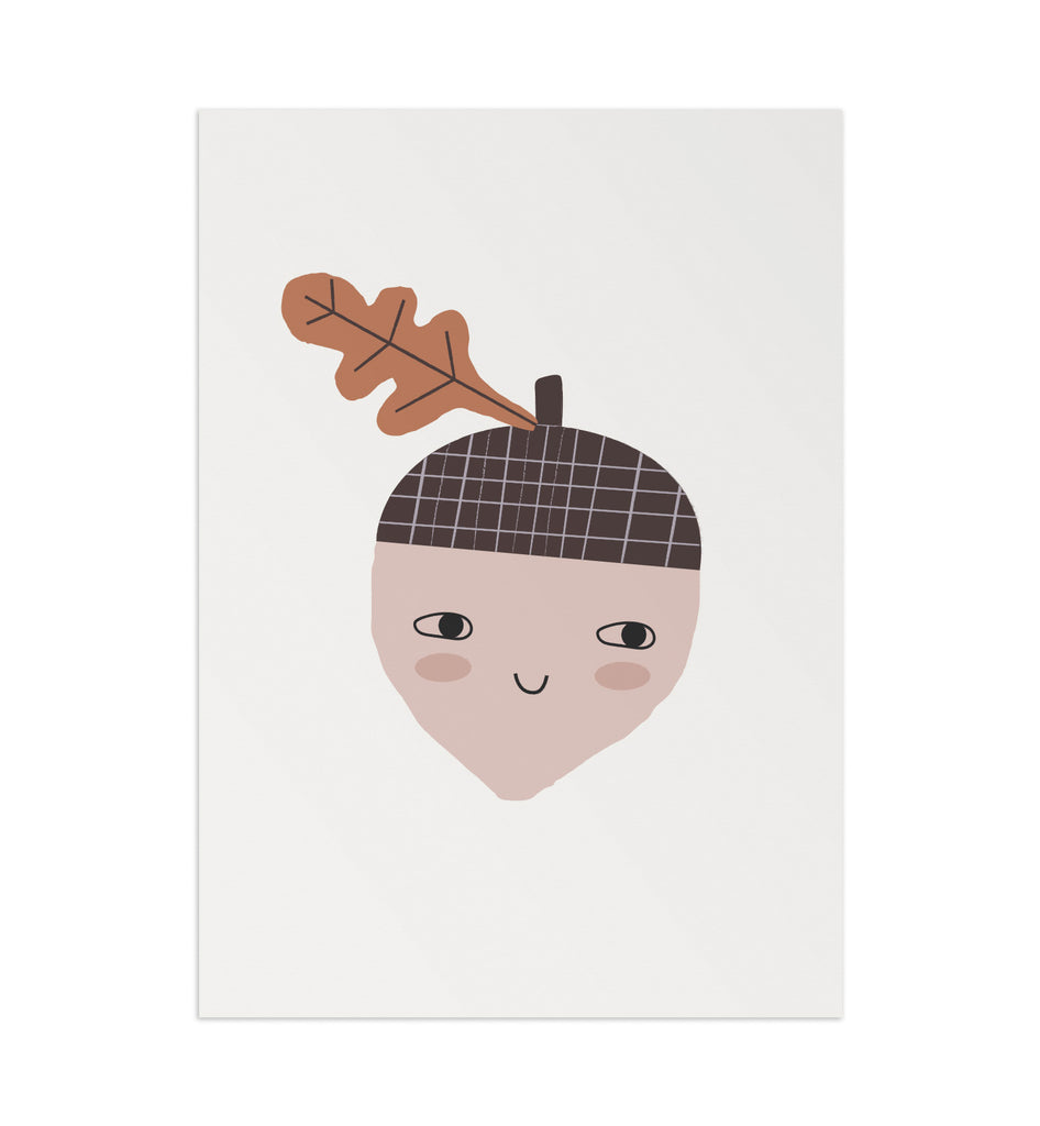 Happy Acorn Art Print (4821180317767)