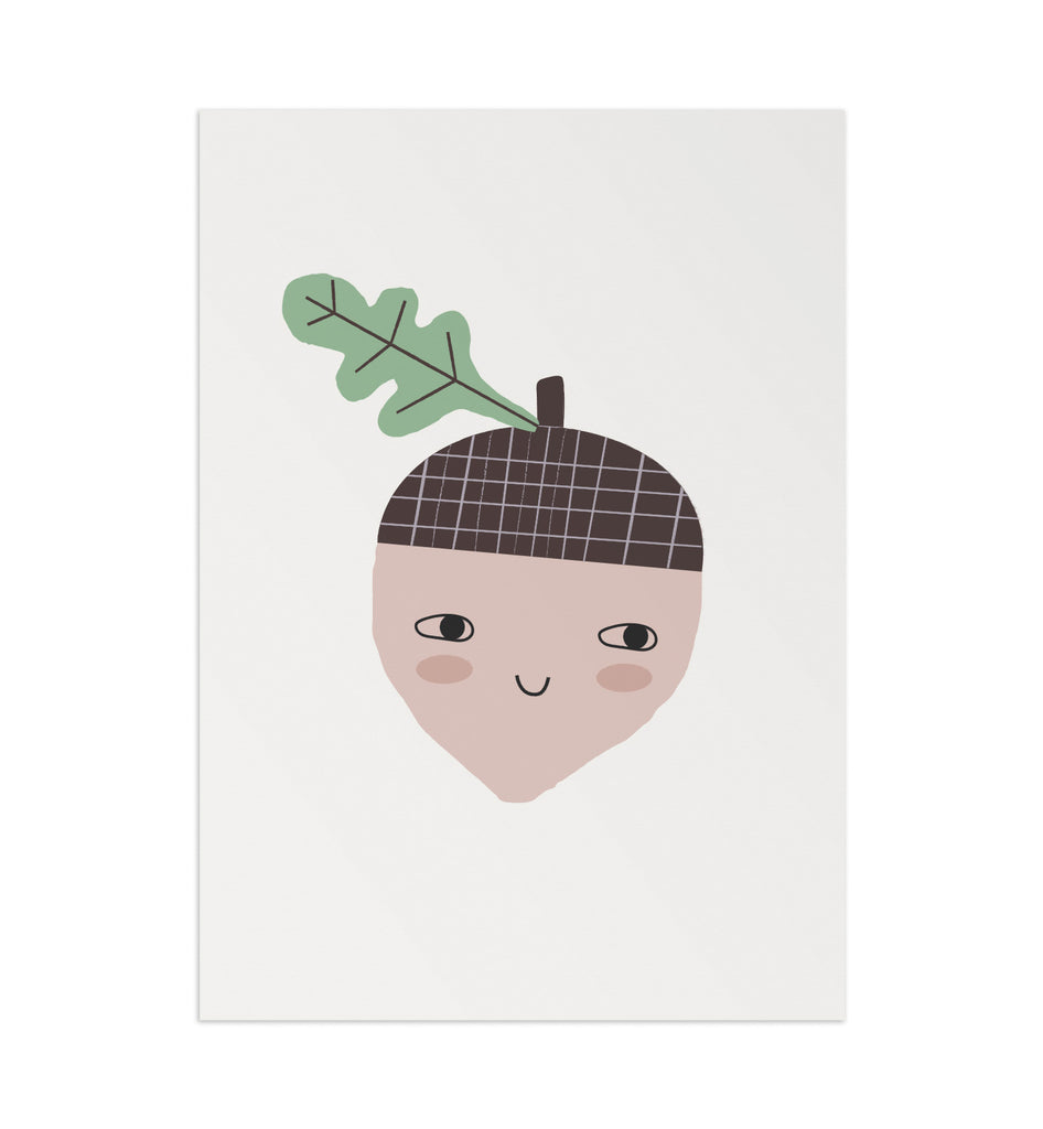 Happy Acorn Art Print (4821180317767)