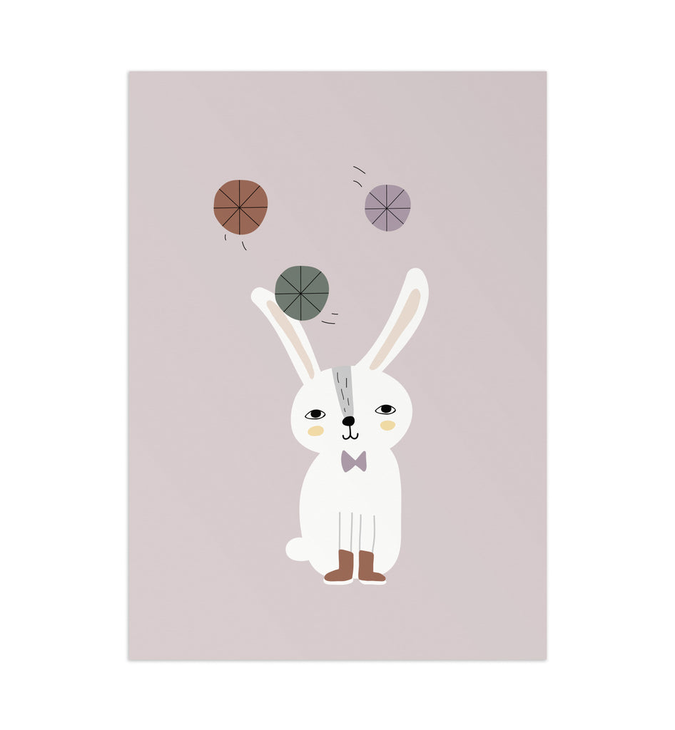 Juggle Bunny Art Print (4826204667975)