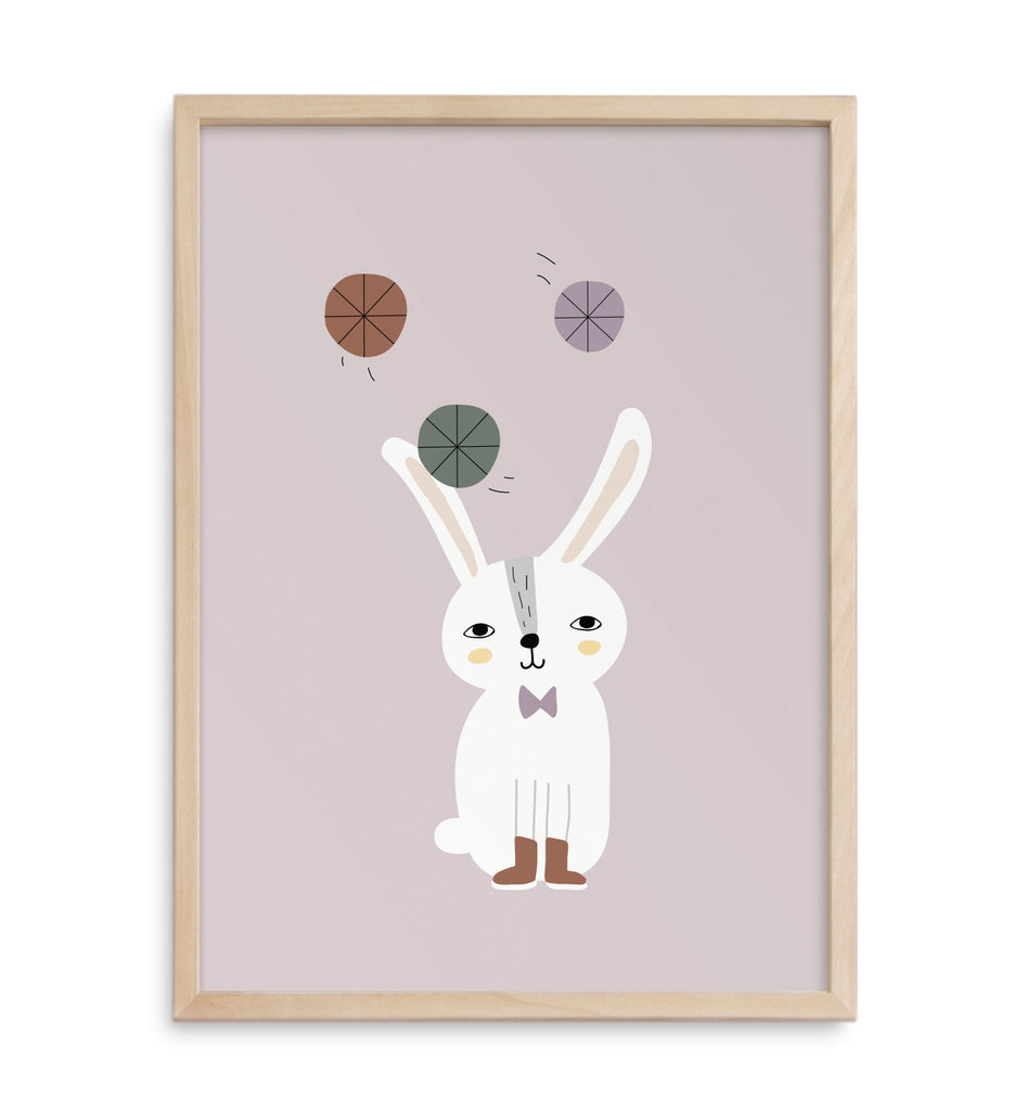 Juggle Bunny Art Print (4826204667975)