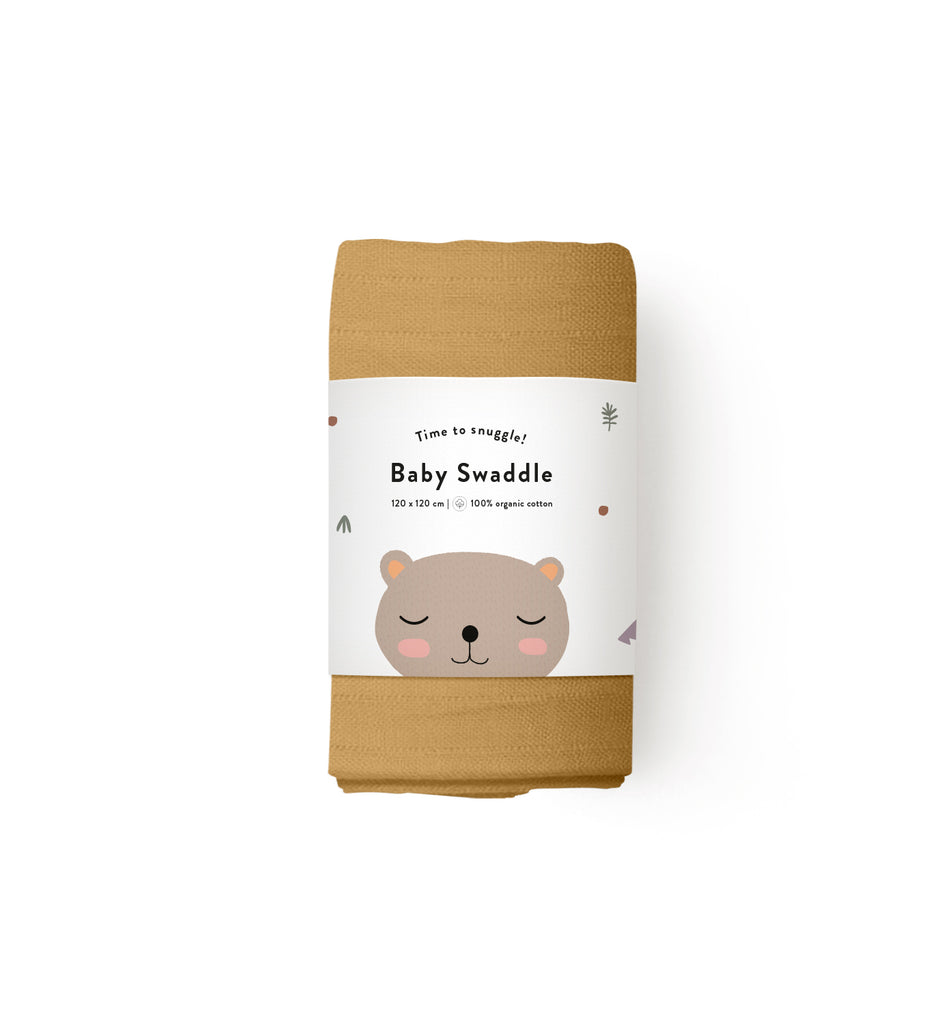 Baby Swaddle Maxi — Ochre (6574839627947)