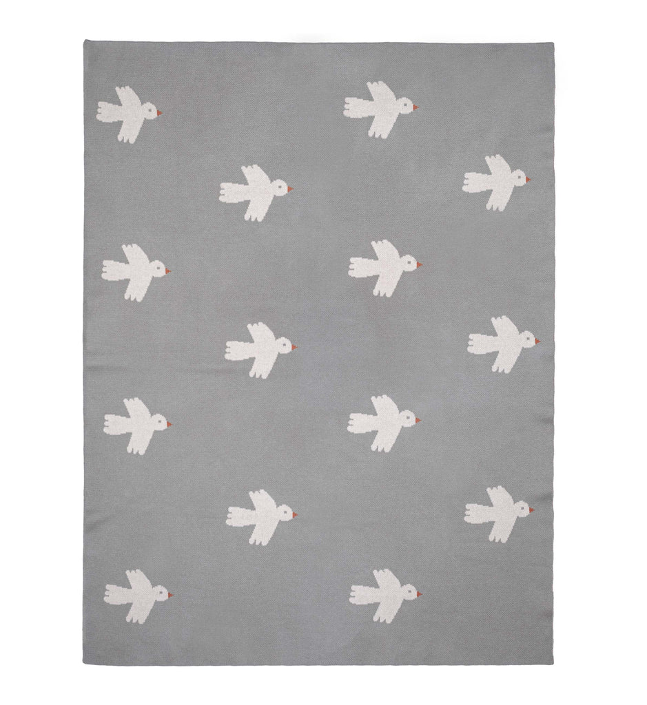 Little Birdie Baby Blanket - Olive (7102409900203)