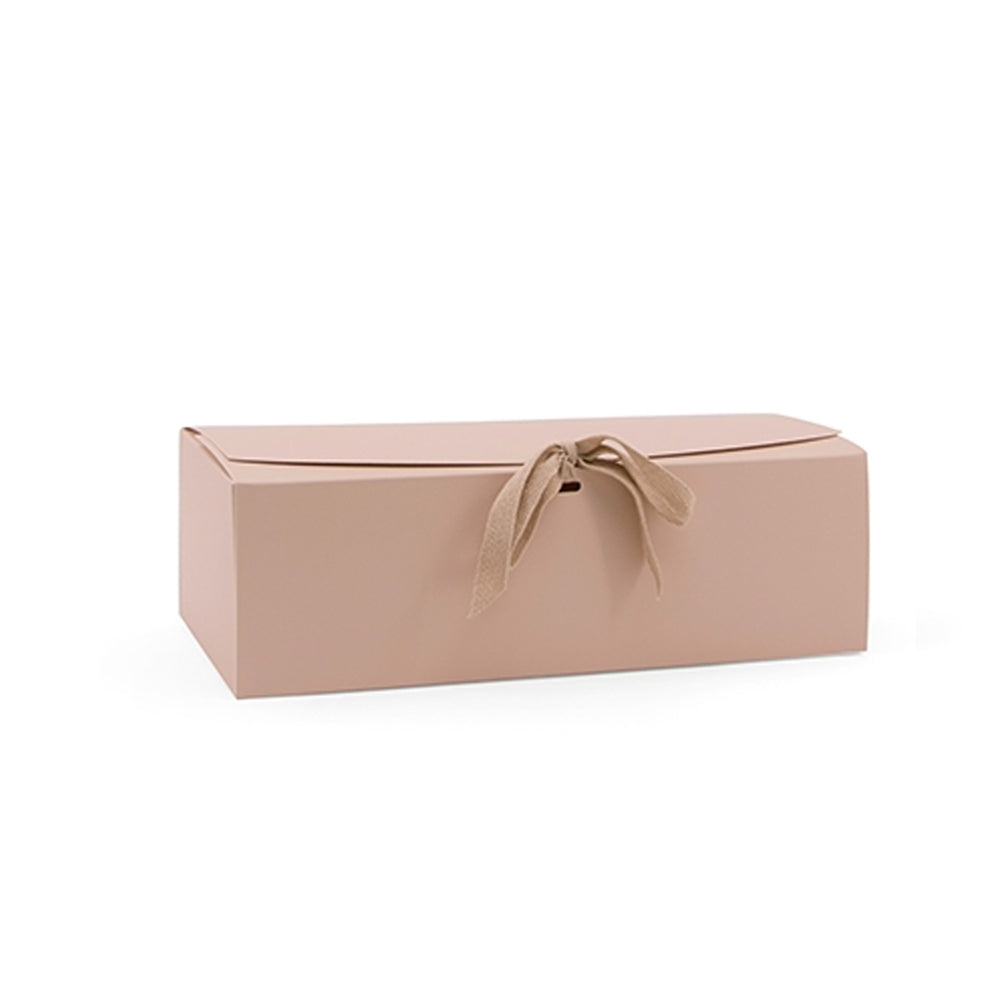 Gift Box with cotton ribbon, Blush