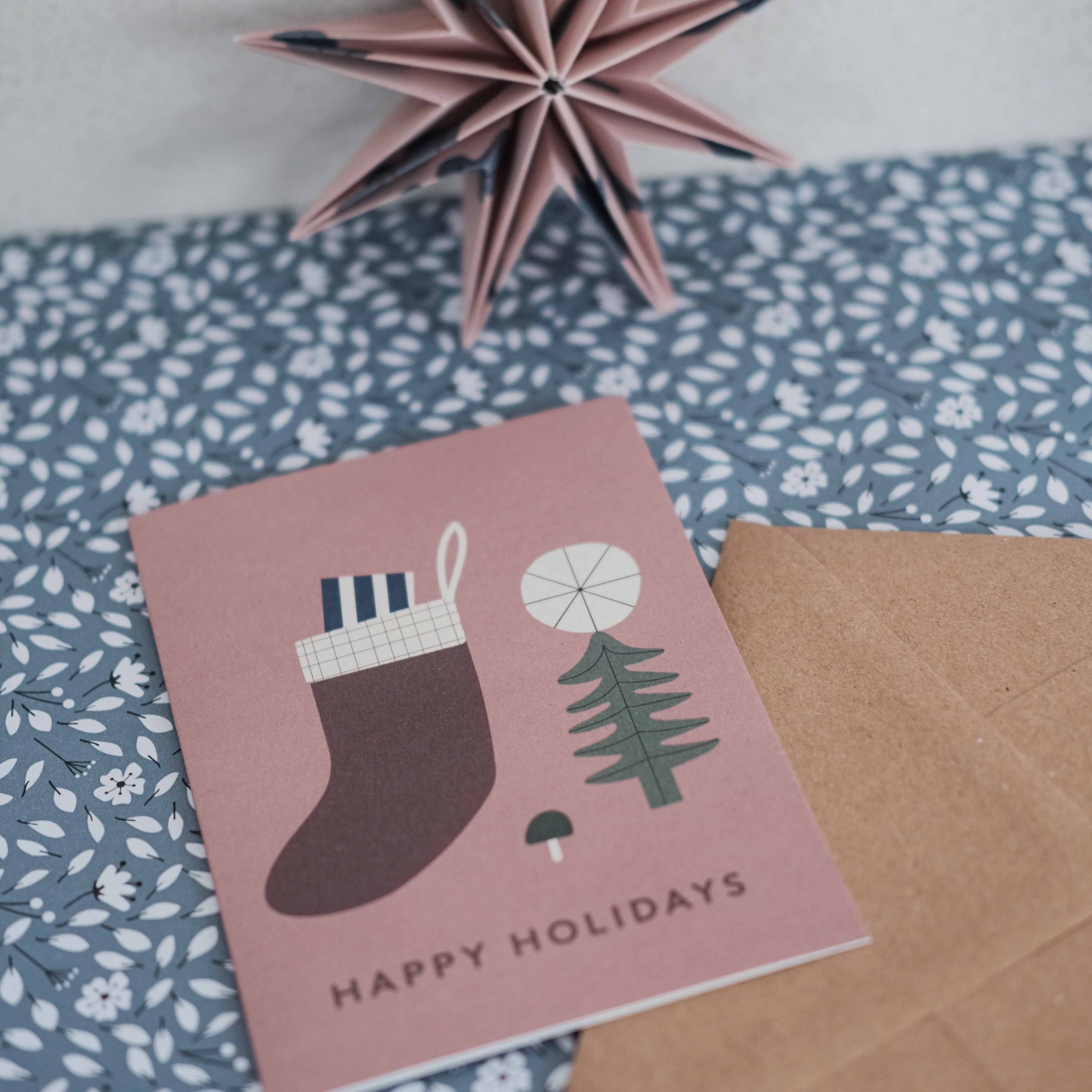 Happy Holidays Greeting Card (7021614432427)