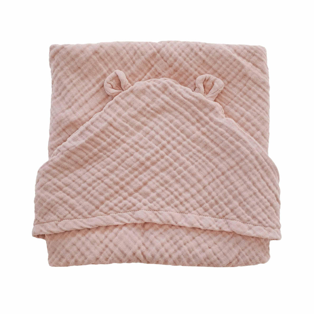 Hooded Baby Towel, Almond