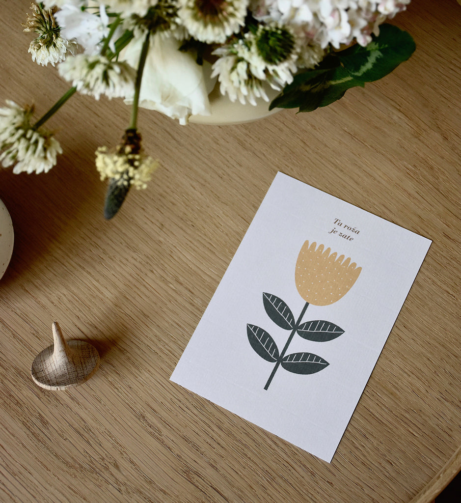 Yellow Flower Card (6564142743723)
